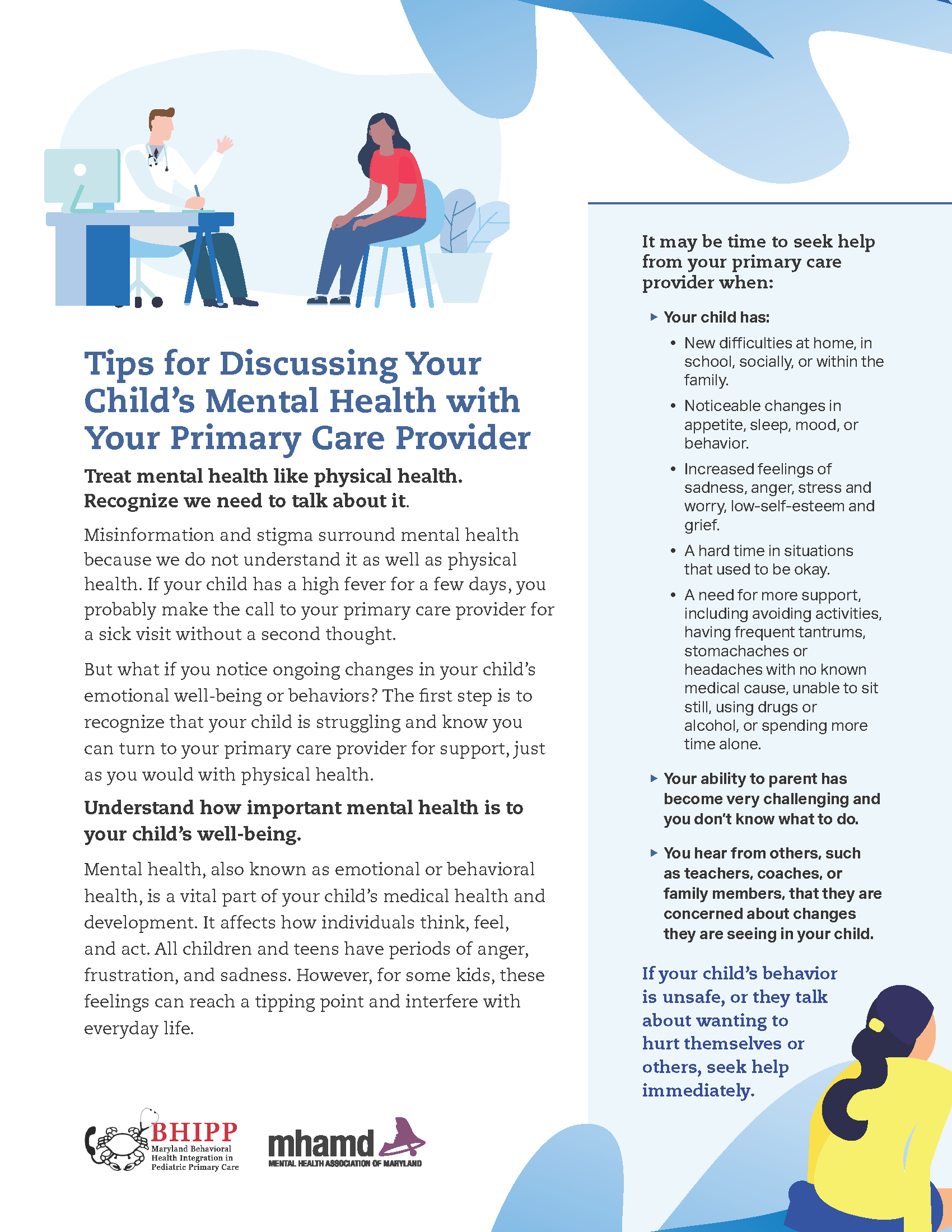 Tips for Discussing Your Child's Mental Health with Your Primary Care